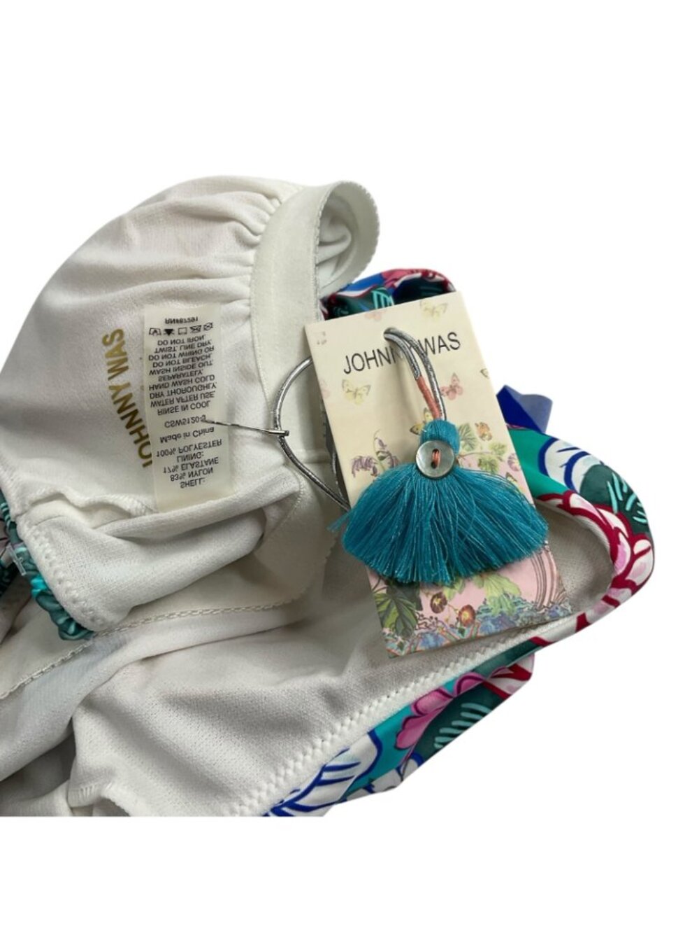 Johnny Was Swimsuit Womens Sz S Color Blast Tankini Top CSW8223-J Nwt $298 - Picture 8 of 11